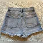 & Other Stories & OTHER STORIES Dream Cut Denim Raw Edge High Waist Shorts Sz 2 Photo 2