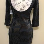 Charlotte Russe Black Sequin Night Out Small Dress Photo 2
