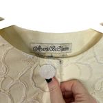 Vintage Marie St. Claire Beaded Jacket Blazer Cream Size 12 Photo 2
