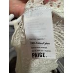 Paige  WHITE TANK TOP WITH WITH EMBROIDERY DESIGN SIZE S Photo 9