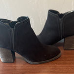 Alex Marie "Geneva" Black Ankle Suede Booties-Size 71/2 M Photo 0