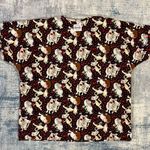 S.C.R.U.B.S. Dog Cat Heart Love Scrub Top Large Photo 1