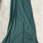 Lulus NWT Lulu’s Size Small Keeper of My‎ Heart Hunter Green One-Shoulder Maxi Dress Photo 6
