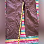 JM Collection  Capri Crop Casual Pants Full Elastic Waist Size 8 Brown Check Photo 12