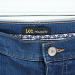 Lee Jeans Womens 16W Medium (37x19.5) Blue Capri Crop Relaxed Fit Denim Stretch Photo 2