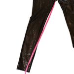 ZARA Evening Collection Sequin Pants Party Sparkly Black M/28. Skinny, Low Rise Photo 3