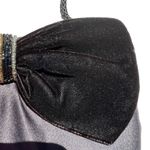 Vintage Avon Evening Bag Velvet and Beaded Bow with Braided Strap Black Formal Photo 3