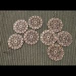 5 pair of gold earrings ships, dangly & swoops gently used Photo 5