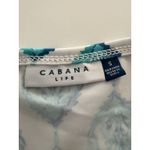 Cabana Life Tunic Dress Size S White Turquoise Beach Resort Shift Midi Beach Vac Photo 3