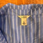 LL Bean Shirt Womens L Blue Roll Tab Long Sleeve Vented Fishing Hiking Outdoors Size L Photo 3