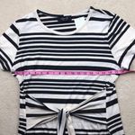 Nordstrom Nimi K: Front Tie Striped Tee Shirt Dress Photo 2
