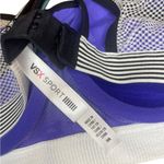 Victoria's Secret  VSX Angel Sports Bra 34B Racerback Purple Teal White Mesh Photo 6