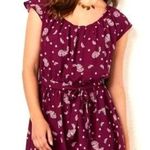 LC Lauren Conrad 𝅺Lauren Conrad LC medium burgundy cream paisley print midi dress Photo 0