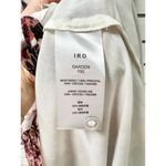 IRO Garden Floral Ruffle Surplice Neck Midi Wrap Dress Red/White Women 38 / US 6 Photo 7