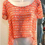 Delia's NWOT Delia’s sheer elephant blouse. Mint! Sz S Photo 0