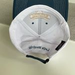 Miesfeld’s Meat Market Navy Blue and White Flat Brim Trucker Hat Adjustable Back Photo 7