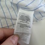 J.Crew  Top Womens Large White River Stripe Seacoast‎ Tie Front Button Up Shirt Photo 3