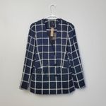 J.Crew French Girl Windowpane Crepe Blazer Photo 2