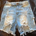 La Denim Studio Ripped Jean Shorts Size 7 Photo 0