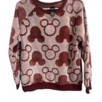 Disney  Women's Fleece Lounge Set M Mickey Mouse Print 2-Piece Winter Cozy Photo 0