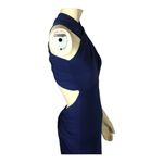 AG STUDIO Navy halter neck cutout back maxi dress size small Blue Photo 9