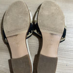 Van Eli Sandals 7.5 M Beige Black Embroidered Slip On Comfort Casual‎ Shoes Tan Photo 7