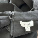 Vince 2 Mini Shift Dress Black Sleeveless Back Keyhole Crew Neck Lined pockets Photo 3