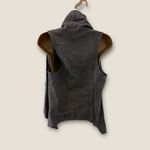 MM Couture by Miss Me Linen Blend Waterfall High Neck Vest Gray Combo S Photo 1