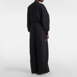 Nike Pleated cotton-blend fleece sweatpants black Photo 2