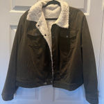 Olive green corduroy jacket Size XL Photo 0