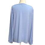 NEW J.Crew Womens Size L Top Light Blue V Photo 4