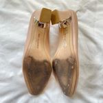 Karl Lagerfeld NEW  Andrea Leather Block Heel Pump in Light‎ Brown Size 7.5 Photo 7