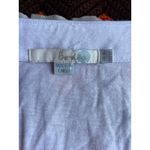 Boden White & Grey Pullover Cotton Jersey Top with Ruffle Scoop Neck sz 12 Photo 5