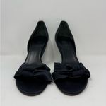 CELINE  Satin Open Toe Heels Size 10B Photo 7