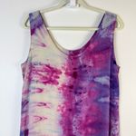 Reeegan Hand Dyed Maxi Dress Large Purple Pink Blue Tie Dye USA Sustainable Soft Photo 1