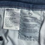 AG Adriano Goldschmied  Mid Rise Stevie Capri Jeans Blue Denim Raw Split Hem 30 Photo 5