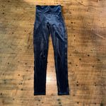 Spanx navy blue shapewear velvet contour power leggings Photo 1