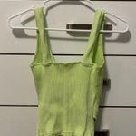 JONATHAN SIMKHAI Jada Knit Wrap Tank Top In Green Photo 3