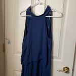 Haute Hippie  Katherine halter navy silk dress size 2 NEW Photo 7