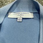 Love For Humanity Sleeveless Tank Crop Blue Cardigan  Photo 2