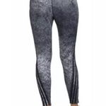 Adidas 3 Stripe Tight Aeroready 7/8 Leggings Fitness Pants Grey Blk Size Medium Photo 2