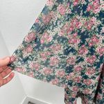 AFRM Floral Print Maxi Dress Long Sleeve Wrap Medium Boho Sheer Wedding Guest Green Photo 12