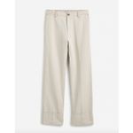Madewell  The Dean Easy Straight Pant Bone Beige Cotton Linen Relaxed W 24 NWT Photo 5