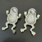 Unsigned Enameled Green Frog Earrings 9g. Photo 12