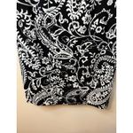 Talbots  Black/White Paisley Bell Sleeve Scoop Neck 3/4‎ Sleeve Dress Sz 8 $139 Photo 6