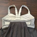 Lululemon  gray tank top w/ built in striped sports bra Photo 3