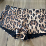 Edikted  Sequin Cheetah Print Micro Shorts Photo 0
