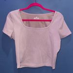 Hollister  Women's Soft Gray Ribbed Crop Top Photo 0