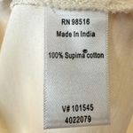 Coldwater Creek  Top XL Short Sleeve Cream Supima Cotton Boat Neck Pullover NWT Photo 4