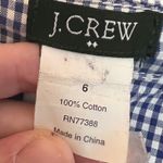 J Crew Lightweight Blazer Womens 6 Blue White Gingham 2 Button Jacket Classic Photo 3